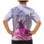 Personalised Hawaii Monk Seal Family Matching Mermaid Dress and Hawaiian Shirt Polynesian Tattoo With Tropical Flowers - Purple Gradient