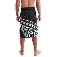 Personalised Hawaii Monk Seal Lavalava Polynesian Tattoo With Tropical Flowers - Black LT14 - Polynesian Pride
