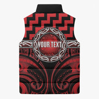 Aotearoa Ngapuhi Personalised Sleeveless Puffer Jacket Maori Iwi Poutama Puhoro Tattoo LT14 - Polynesian Pride