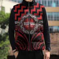 Aotearoa Ngapuhi Personalised Sleeveless Puffer Jacket Maori Iwi Poutama Puhoro Tattoo LT14 - Polynesian Pride