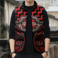 Aotearoa Ngapuhi Personalised Sleeveless Puffer Jacket Maori Iwi Poutama Puhoro Tattoo LT14 - Polynesian Pride