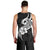 Polynesia Men Tank Top Plumeria With Tribal Pattern Black Vibes LT14 - Polynesian Pride