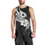 Polynesia Men Tank Top Plumeria With Tribal Pattern Black Vibes LT14 - Polynesian Pride