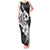 Polynesia Tank Maxi Dress Plumeria With Tribal Pattern Black Vibes LT14 Women Black - Polynesian Pride