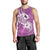 Polynesia Men Tank Top Plumeria With Tribal Pattern Pink Pastel Vibes LT14 - Polynesian Pride