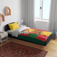 Rugby Papua New Guinea and Lebanon Bedding Set PNG Kumuls Cedars Together LT14 - Polynesian Pride
