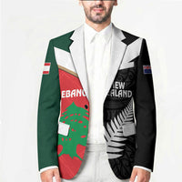 Custom Rugby New Zealand and Lebanon Blazer All Black Cedars Together LT14 - Polynesian Pride