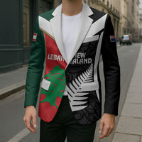 Custom Rugby New Zealand and Lebanon Blazer All Black Cedars Together LT14 - Polynesian Pride