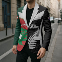 Custom Rugby New Zealand and Lebanon Blazer All Black Cedars Together LT14 - Polynesian Pride