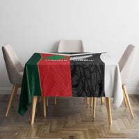Rugby New Zealand and Lebanon Tablecloth All Black Cedars Together LT14 - Polynesian Pride
