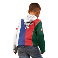 Custom Rugby Samoa and Lebanon Kid Hoodie Toa Samoa Cedars Together LT14 - Polynesian Pride
