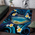 French Polynesia Tetiaroa Atoll Area Rug Polynesian Curves Style