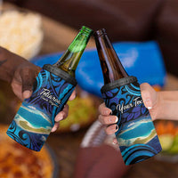 Personalised French Polynesia Tetiaroa Atoll 4 in 1 Can Cooler Tumbler Polynesian Curves Style LT14 - Polynesian Pride