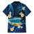 French Polynesia Tetiaroa Atoll Family Matching Off Shoulder Maxi Dress and Hawaiian Shirt Polynesian Curves Style