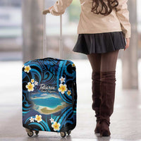 French Polynesia Tetiaroa Atoll Luggage Cover Polynesian Curves Style LT14 - Polynesian Pride