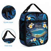 French Polynesia Tetiaroa Atoll Lunch Bag Polynesian Curves Style LT14 - Polynesian Pride