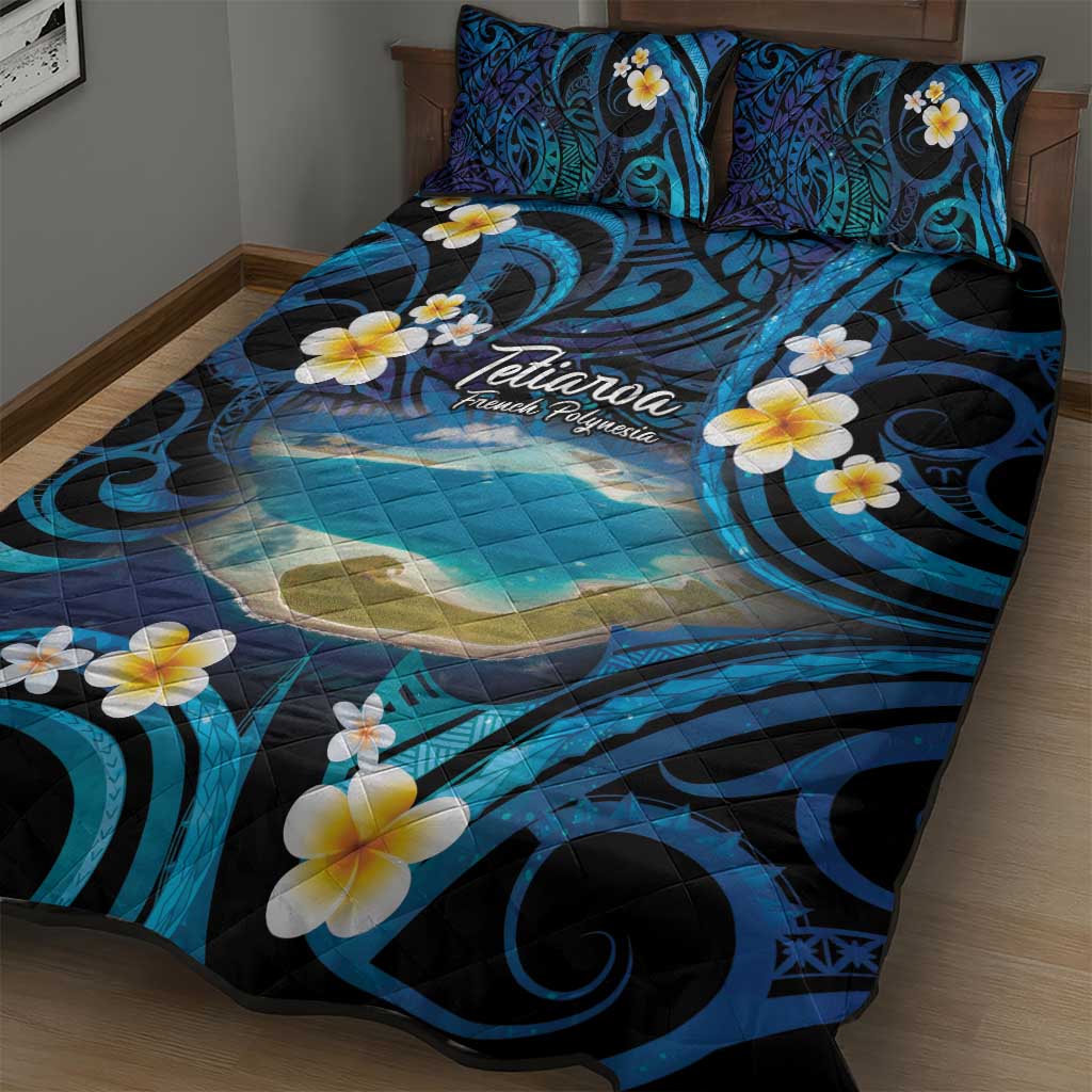 French Polynesia Tetiaroa Atoll Quilt Bed Set Polynesian Curves Style LT14 - Polynesian Pride