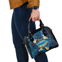 French Polynesia Tetiaroa Atoll Shoulder Handbag Polynesian Curves Style LT14 - Polynesian Pride