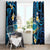 French Polynesia Tetiaroa Atoll Window Curtain Polynesian Curves Style