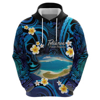 French Polynesia Tetiaroa Atoll Zip Hoodie Polynesian Curves Style LT14 - Polynesian Pride