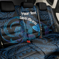 Personalised Tahiti Moorea Atoll Back Car Seat Cover Polynesian Sea Turtle LT14 - Polynesian Pride