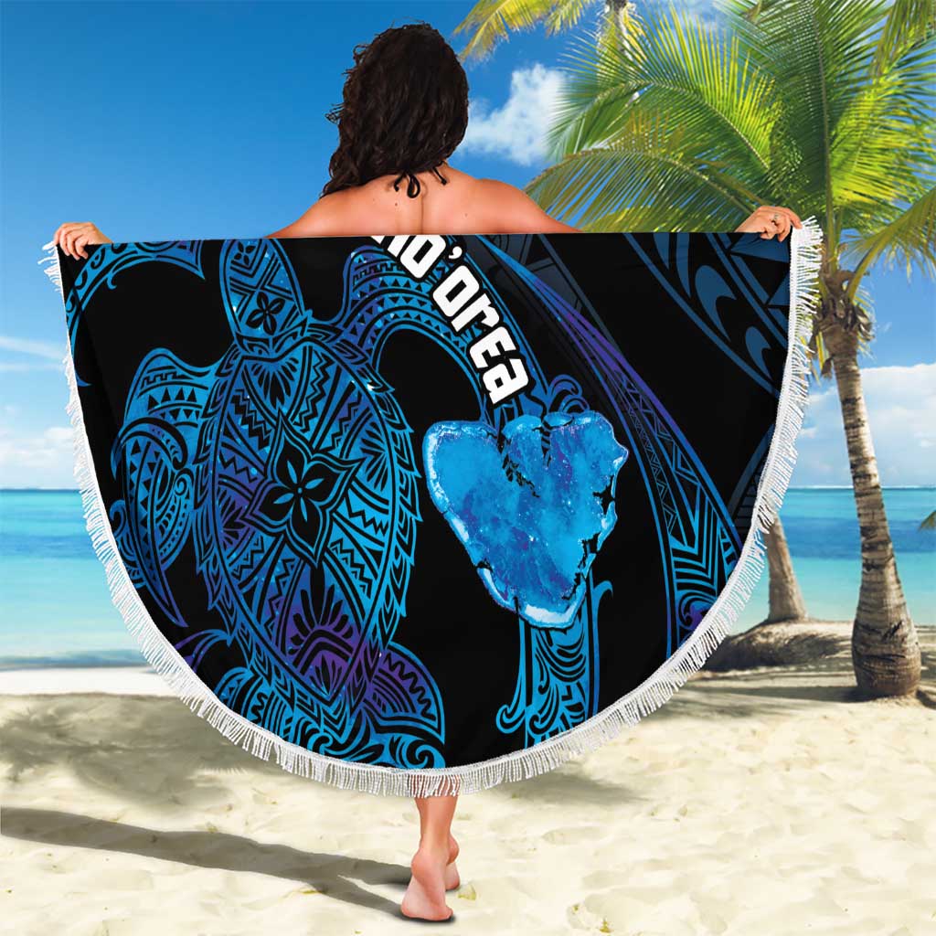 Personalised Tahiti Moorea Atoll Beach Blanket Polynesian Sea Turtle LT14 - Polynesian Pride