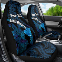 Personalised Tahiti Moorea Atoll Car Seat Cover Polynesian Sea Turtle LT14 - Polynesian Pride