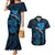 Personalised Tahiti Moorea Atoll Couples Matching Mermaid Dress and Hawaiian Shirt Polynesian Sea Turtle