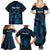 Personalised Tahiti Moorea Atoll Family Matching Summer Maxi Dress and Hawaiian Shirt Polynesian Sea Turtle