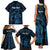 Personalised Tahiti Moorea Atoll Family Matching Tank Maxi Dress and Hawaiian Shirt Polynesian Sea Turtle