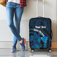 Personalised Tahiti Moorea Atoll Luggage Cover Polynesian Sea Turtle LT14 - Polynesian Pride