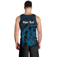 Personalised Tahiti Moorea Atoll Men Tank Top Polynesian Sea Turtle LT14 - Polynesian Pride