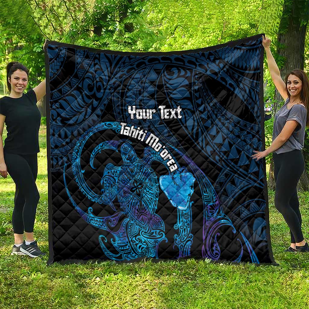 Personalised Tahiti Moorea Atoll Quilt Polynesian Sea Turtle LT14 - Polynesian Pride