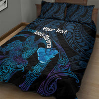 Personalised Tahiti Moorea Atoll Quilt Bed Set Polynesian Sea Turtle LT14 - Polynesian Pride
