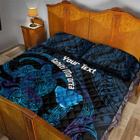 Personalised Tahiti Moorea Atoll Quilt Bed Set Polynesian Sea Turtle LT14 - Polynesian Pride