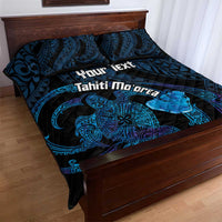 Personalised Tahiti Moorea Atoll Quilt Bed Set Polynesian Sea Turtle LT14 - Polynesian Pride