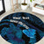 Personalised Tahiti Moorea Atoll Round Carpet Polynesian Sea Turtle