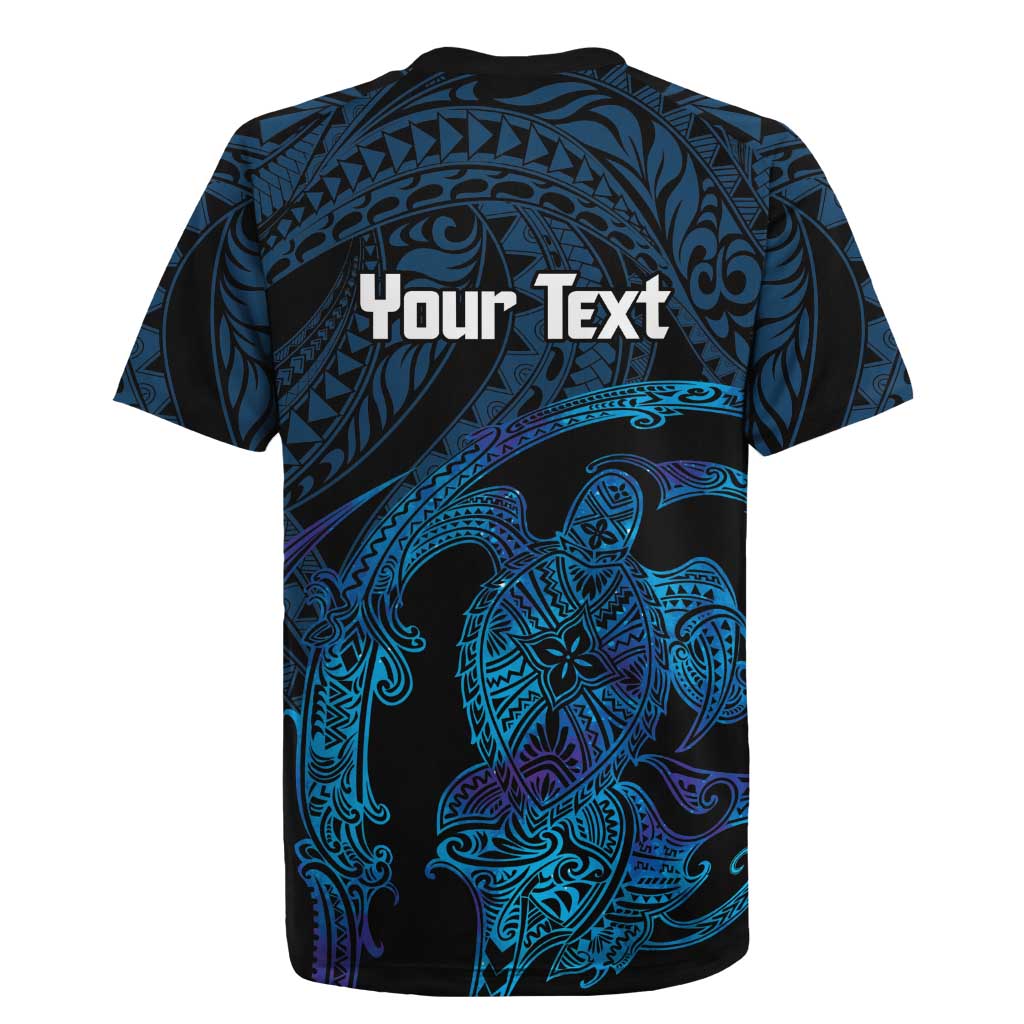 Personalised Tahiti Moorea Atoll Rugby Jersey Polynesian Sea Turtle LT14 - Polynesian Pride