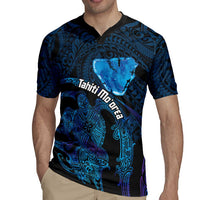 Personalised Tahiti Moorea Atoll Rugby Jersey Polynesian Sea Turtle LT14 - Polynesian Pride