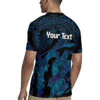 Personalised Tahiti Moorea Atoll Rugby Jersey Polynesian Sea Turtle LT14 - Polynesian Pride