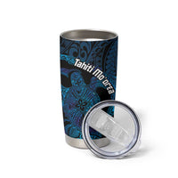 Personalised Tahiti Moorea Atoll Tumbler Cup Polynesian Sea Turtle LT14 - Polynesian Pride