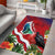 Personalised Kiribati Tarawa Atoll Area Rug Frigate Bird With Map Tropical Style