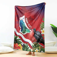 Personalised Kiribati Tarawa Atoll Blanket Frigate Bird With Map Tropical Style LT14 - Polynesian Pride