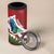 Personalised Kiribati Tarawa Atoll 4 in 1 Can Cooler Tumbler Frigate Bird With Map Tropical Style