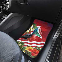 Personalised Kiribati Tarawa Atoll Car Mats Frigate Bird With Map Tropical Style LT14 - Polynesian Pride
