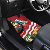 Personalised Kiribati Tarawa Atoll Car Mats Frigate Bird With Map Tropical Style LT14 - Polynesian Pride