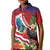 Personalised Kiribati Tarawa Atoll Kid Polo Shirt Frigate Bird With Map Tropical Style