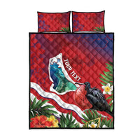 Personalised Kiribati Tarawa Atoll Quilt Bed Set Frigate Bird With Map Tropical Style LT14 - Polynesian Pride