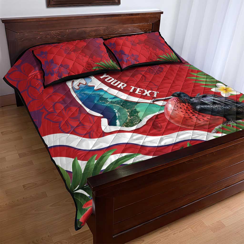 Personalised Kiribati Tarawa Atoll Quilt Bed Set Frigate Bird With Map Tropical Style LT14 - Polynesian Pride