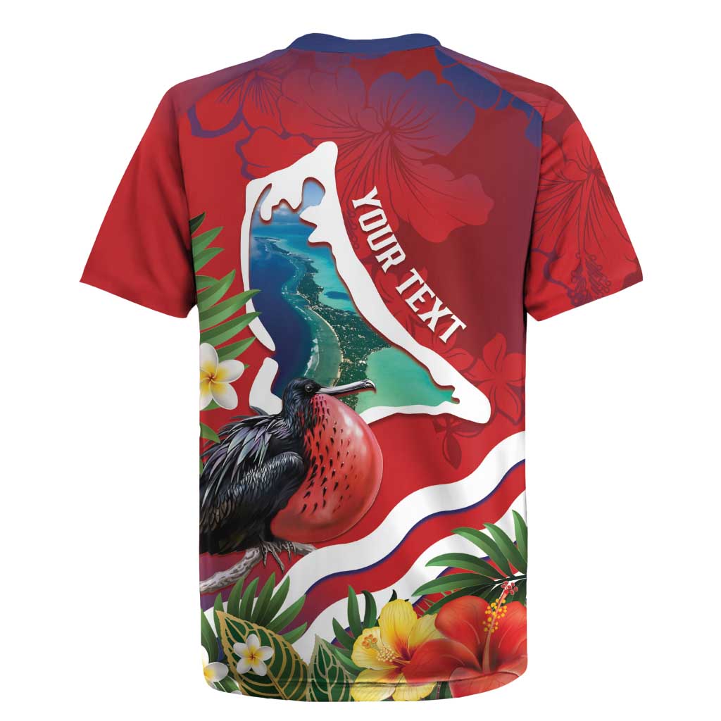 Personalised Kiribati Tarawa Atoll Rugby Jersey Frigate Bird With Map Tropical Style LT14 - Polynesian Pride